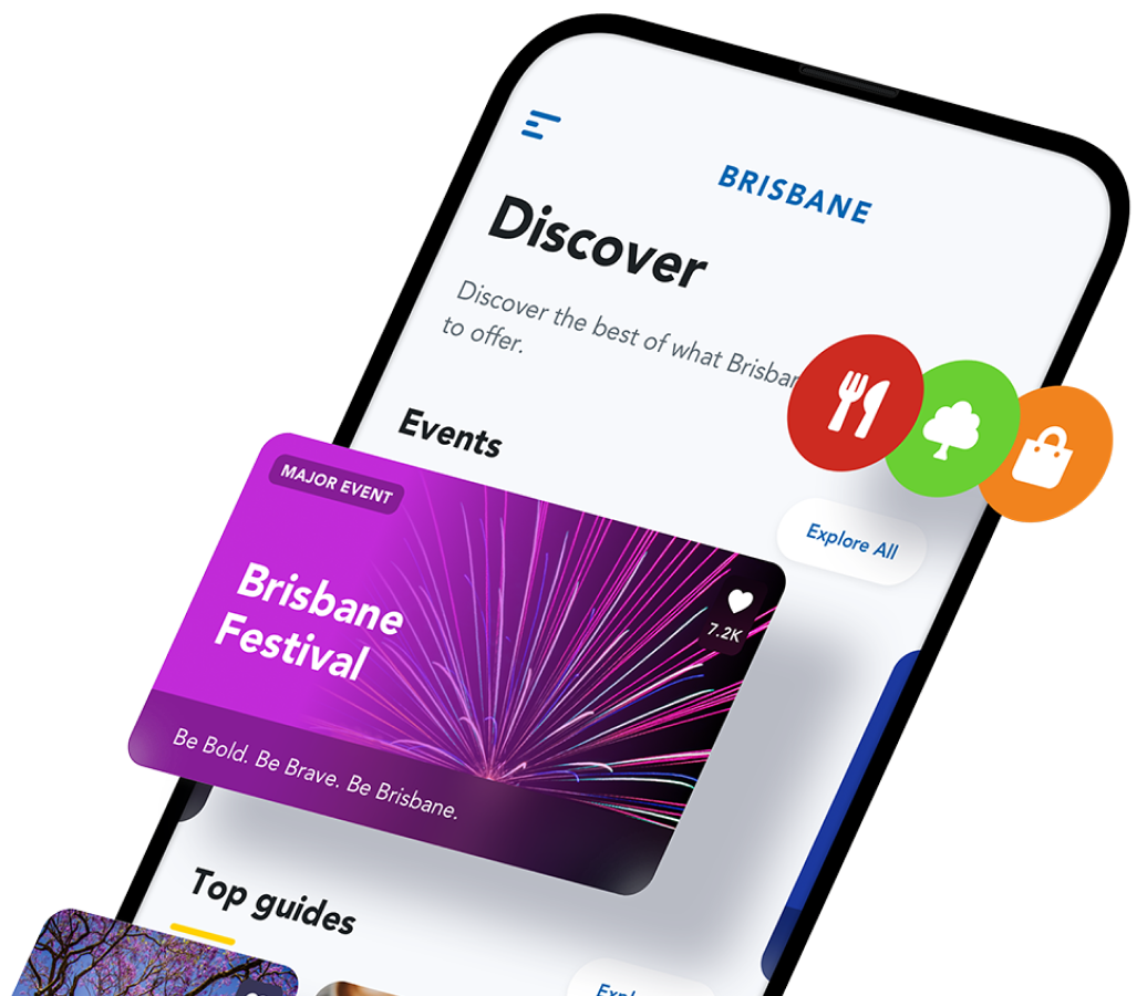 Graphic of the Brisbane app